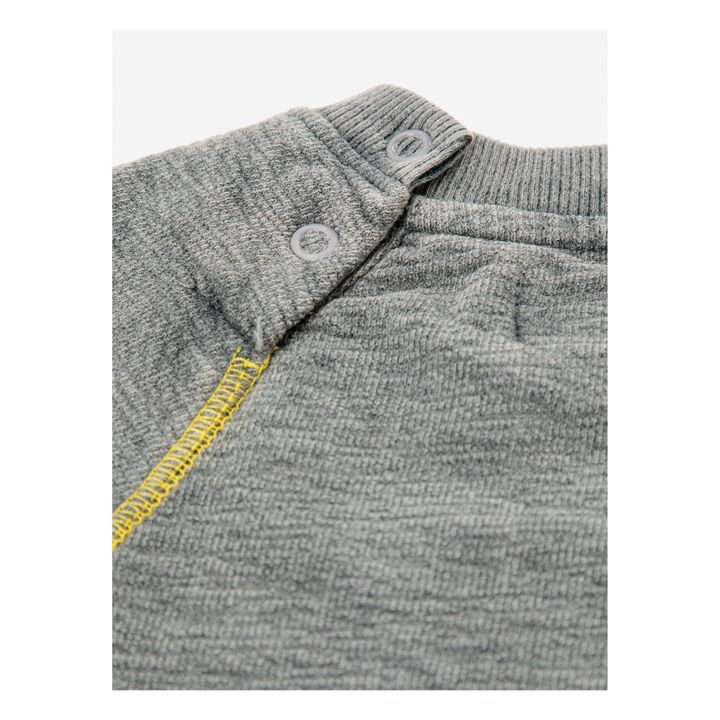 Organic Cotton Bobo Baby Sweatshirt | Heather grey- Product image n°3