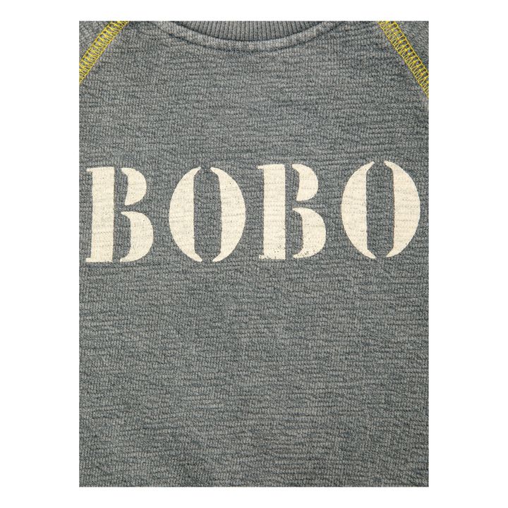 Organic Cotton Bobo Baby Sweatshirt | Heather grey- Product image n°4