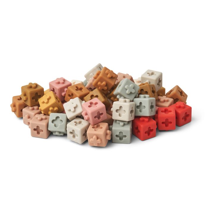 Mini Silicone Building Blocks - Set of 50 | Red- Product image n°0