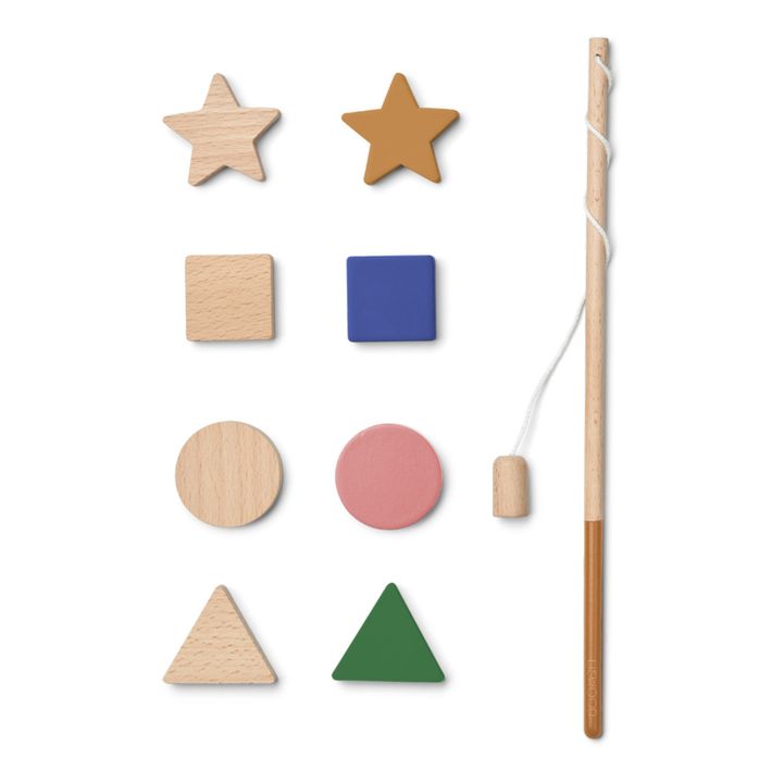 Juego de madera de pesca con caña Sebastian | Azul- Imagen del producto n°0