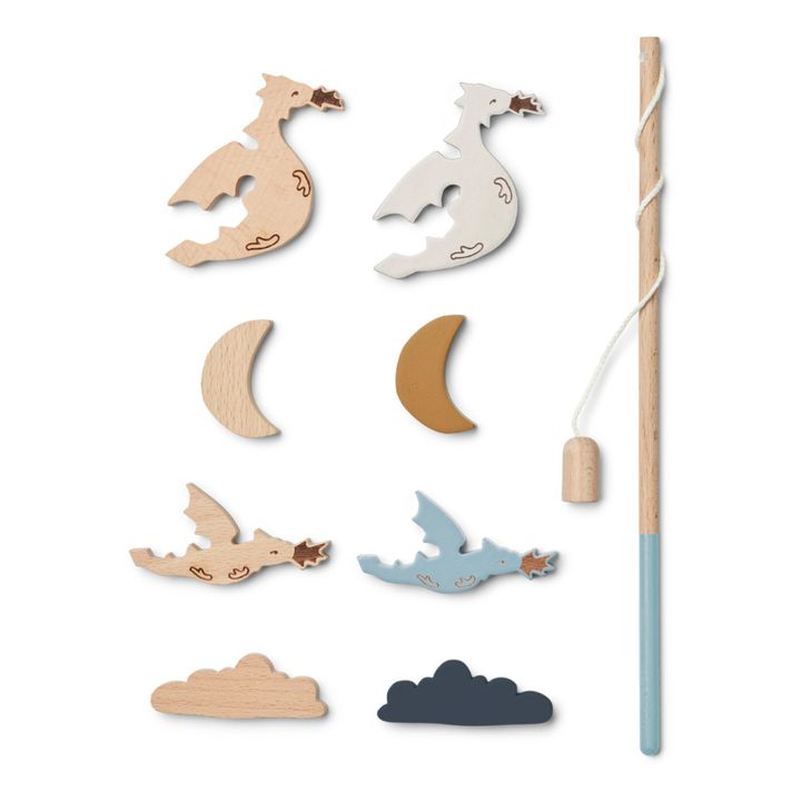 Jeu de pêche à la ligne Sebastian en bois | Sable- Image produit n°0