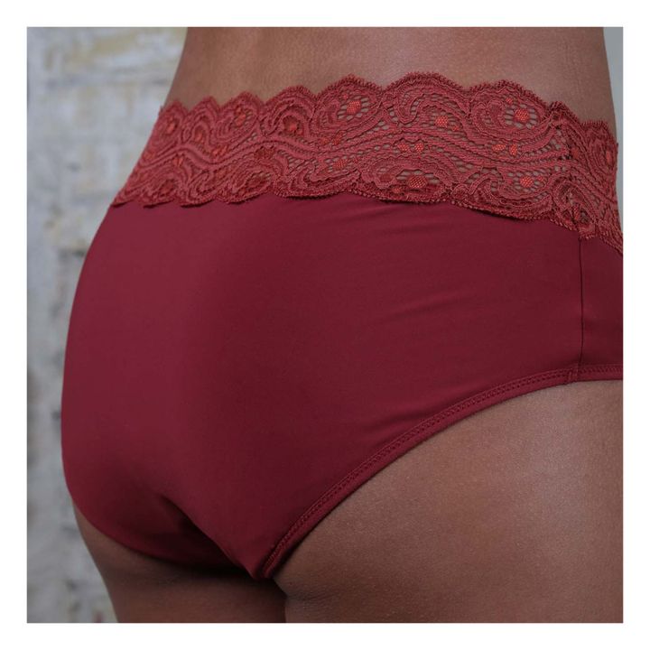 Anthéia Shorty Period Briefs Burdeos- Imagen del producto n°3