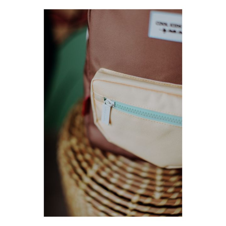 Mini Recycled Polyester Backpack | Chocolate- Imagen del producto n°6