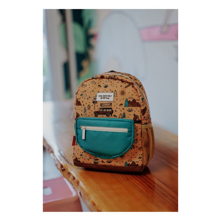 Road Trip Recycled Polyester Backpack | Kamelbraun- Produktbild Nr. 6