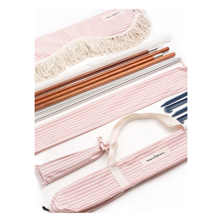 Tente de plage frangé Premium | Rose- Image produit n°1