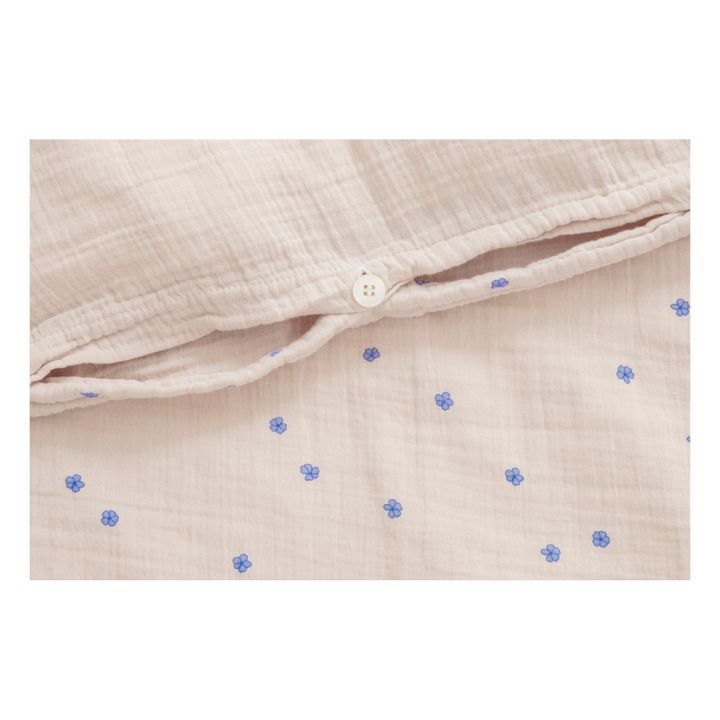 Parure letto blu in mussola di cotone | Blu- Immagine del prodotto n°1