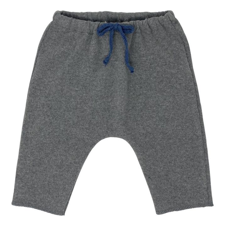 Knitted Harem Trousers Heather grey- Product image n°0