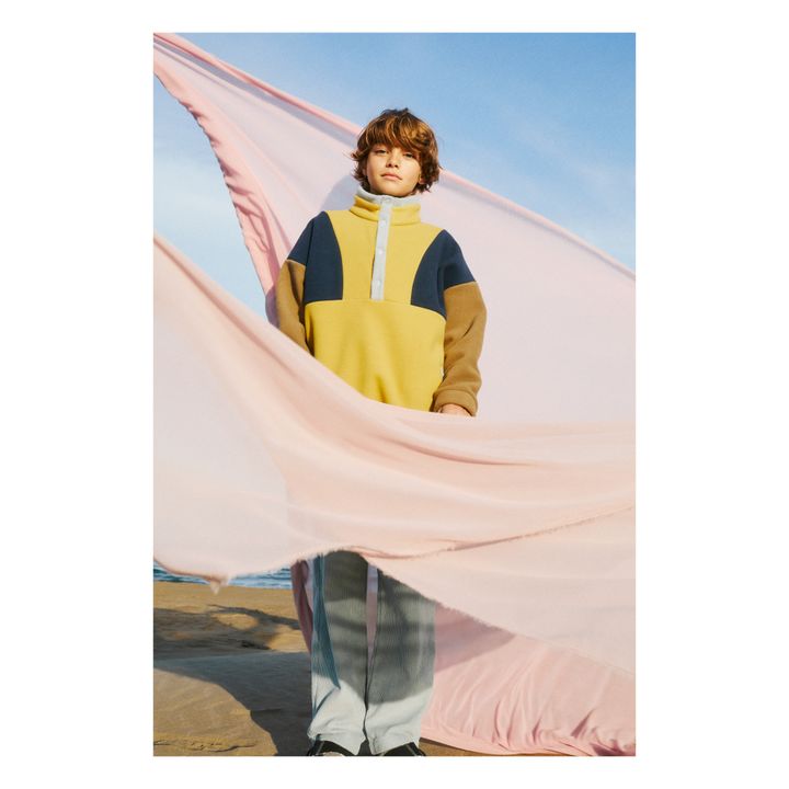 Chris Patchwork Polar Fleece | Amarillo- Imagen del producto n°1