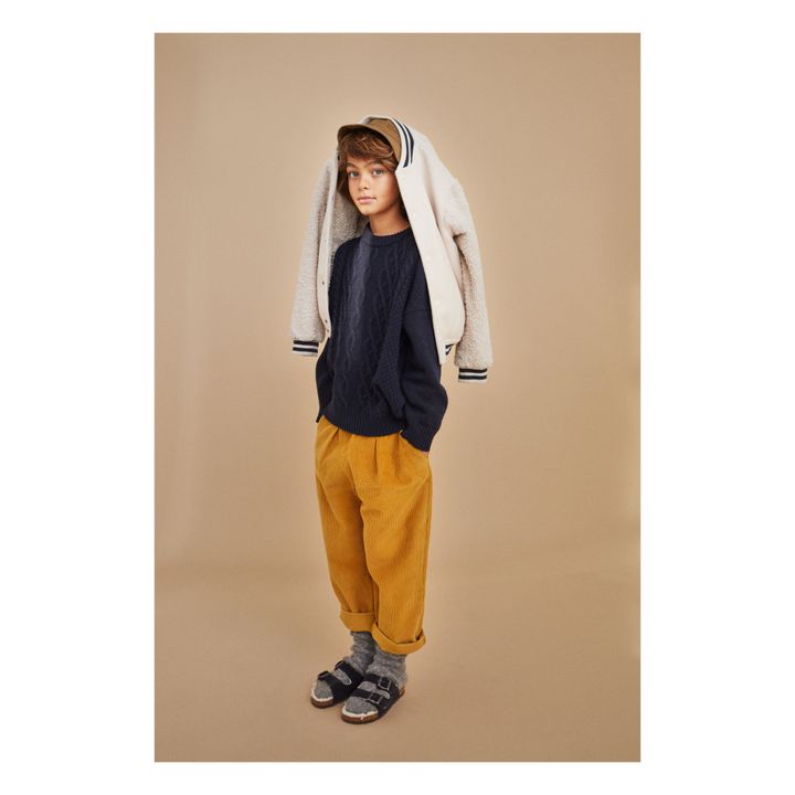 Pantalon Coton Bio Jerome | Jaune moutarde- Image produit n°4