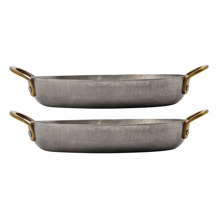 Stainless Steel Serving Dishes - Set of 2 Acero- Imagen del producto n°0