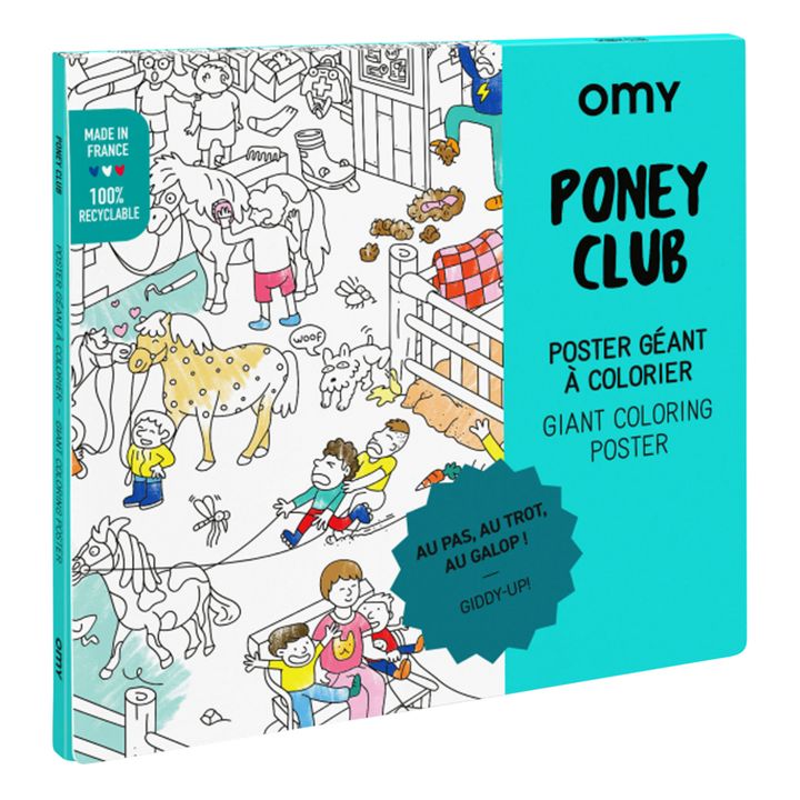 Poster gigante da colorare - Poney Club- Immagine del prodotto n°0