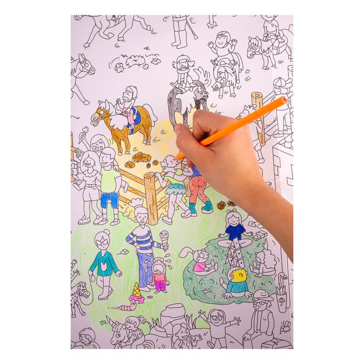 Poster gigante da colorare - Poney Club- Immagine del prodotto n°4
