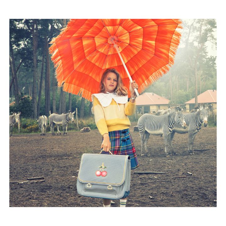 Midi Cherry School Bag | Azul- Imagen del producto n°1