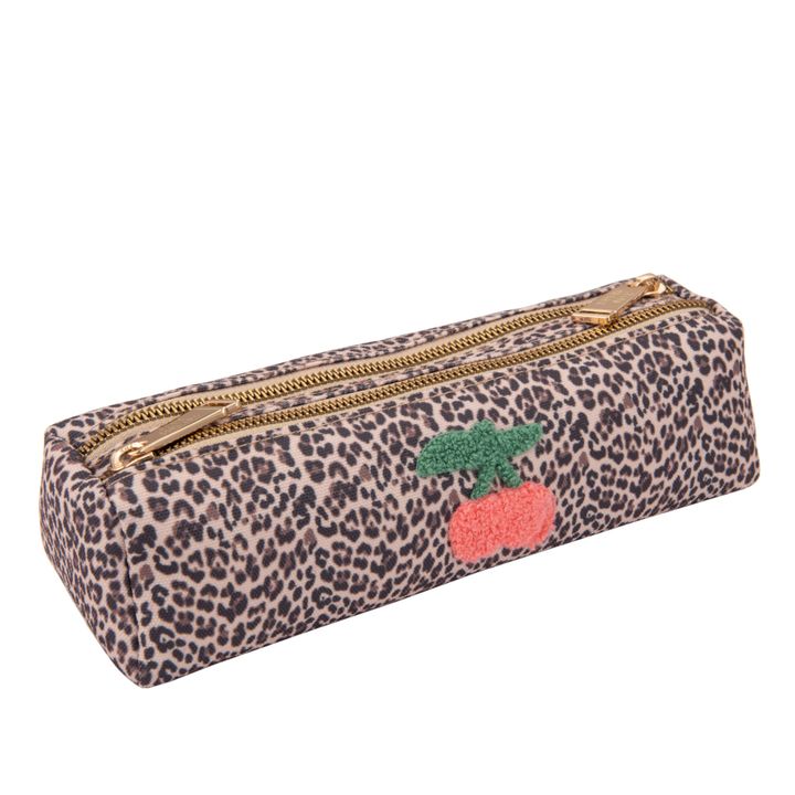 Double Leopard Print Pencil Case | Marrón- Imagen del producto n°0