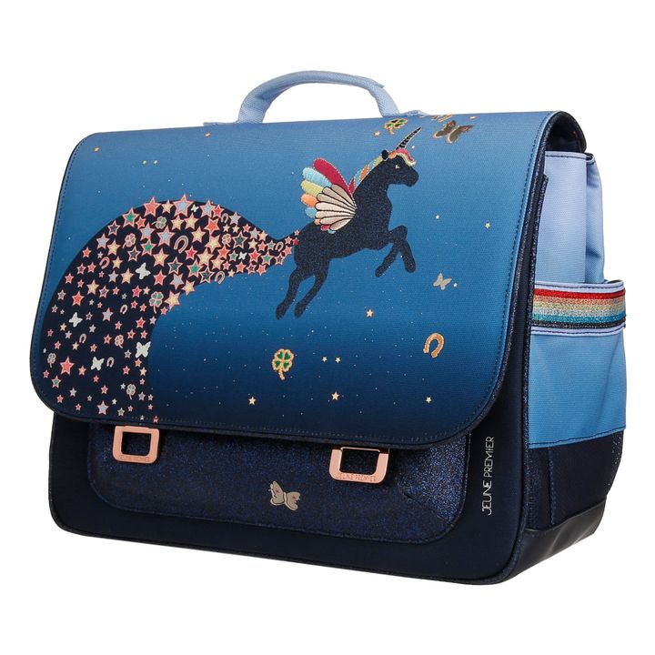Midi Unicorn Universe School Bag Blue- Product image n°1
