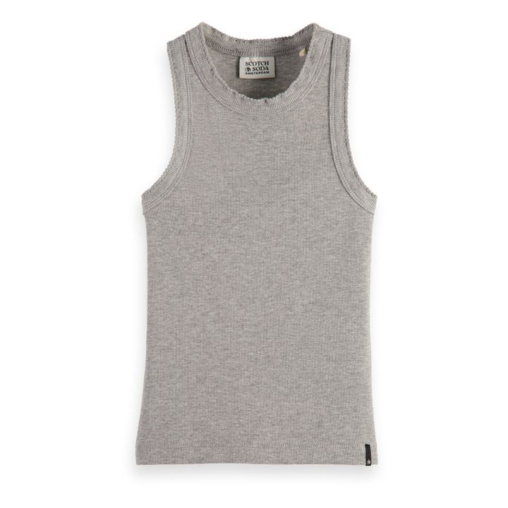 Tank Top | Grigio chiné- Immagine del prodotto n°0