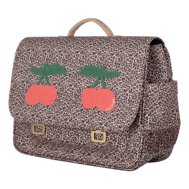 Midi Leopard Print School Bag | Marrón- Imagen del producto n°7