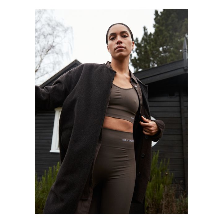 Brassière Yoga Sally | Marron- Image produit n°1