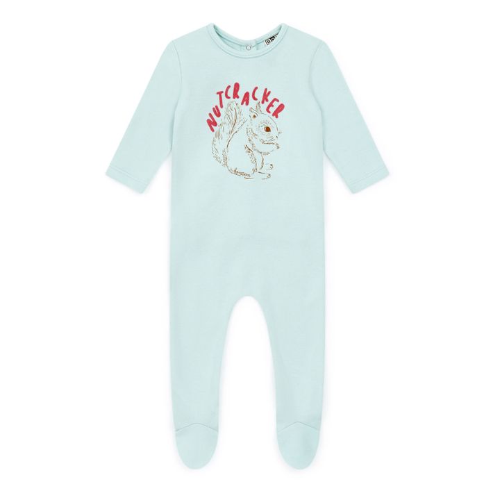 Nut Organic Cotton Footed Pyjamas | Blau- Produktbild Nr. 0