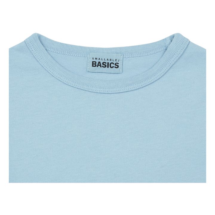 Long Sleeve Organic Cotton Pyjama T-shirt | Ice Blue- Product image n°1