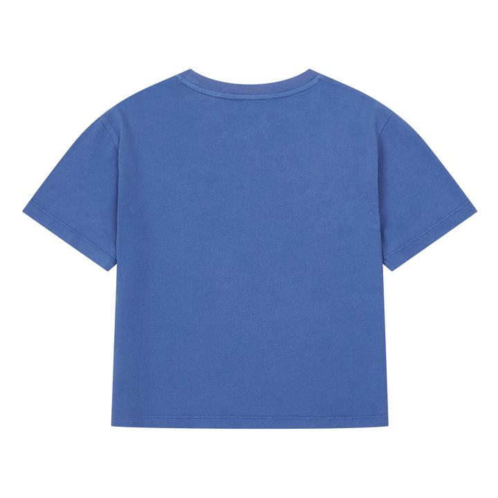 Organic Cotton Pyjama T-shirt | Storm Blue- Product image n°2