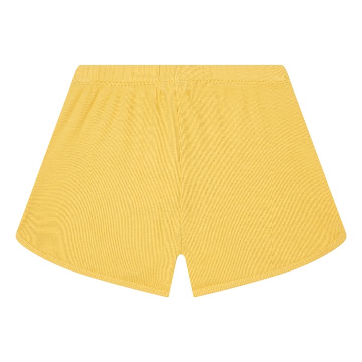 Ribbed Organic Cotton Shorts | Miele- Immagine del prodotto n°2