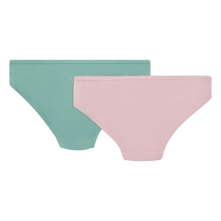 Organic Cotton Briefs - Set of 2 Dusty Pink- Product image n°2