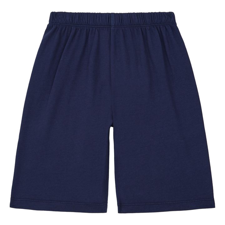 Pantalones cortos de algodón ecológico | Azul Marino- Imagen del producto n°0