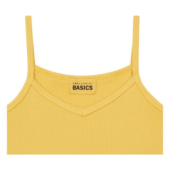 Ribbed Organic Cotton Tank Top | Honey- Product image n°6