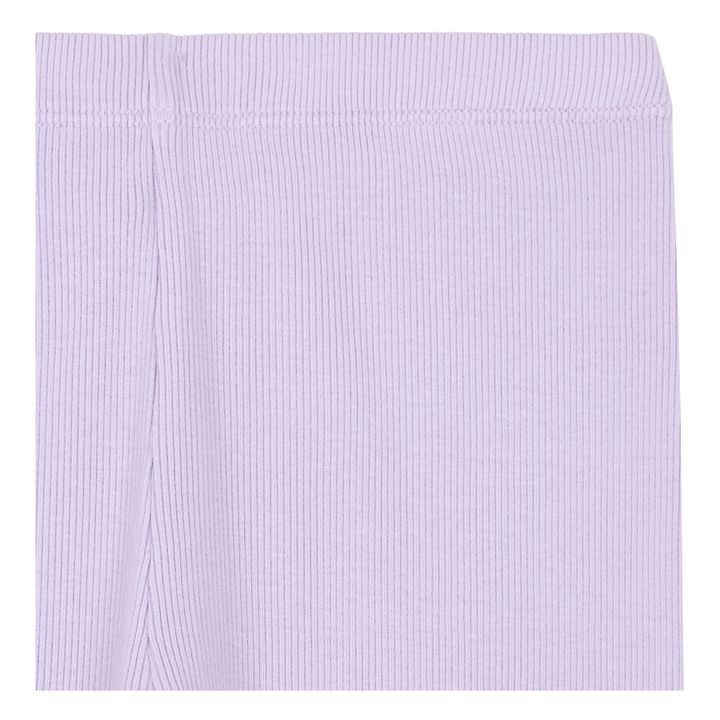 Organic Cotton Ribbed Leggings | Lilac- Product image n°1