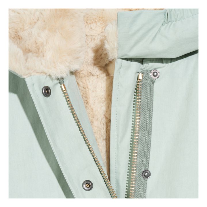 Harbour Fleece-Lined Parka | Verde agua- Imagen del producto n°2