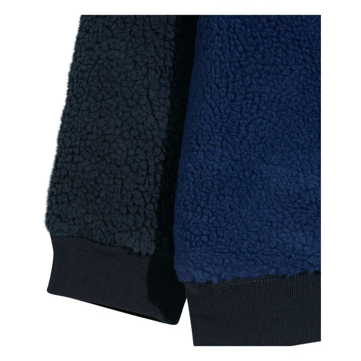 Sweat Polaire Zippé Almo Bleu marine- Image produit n°7