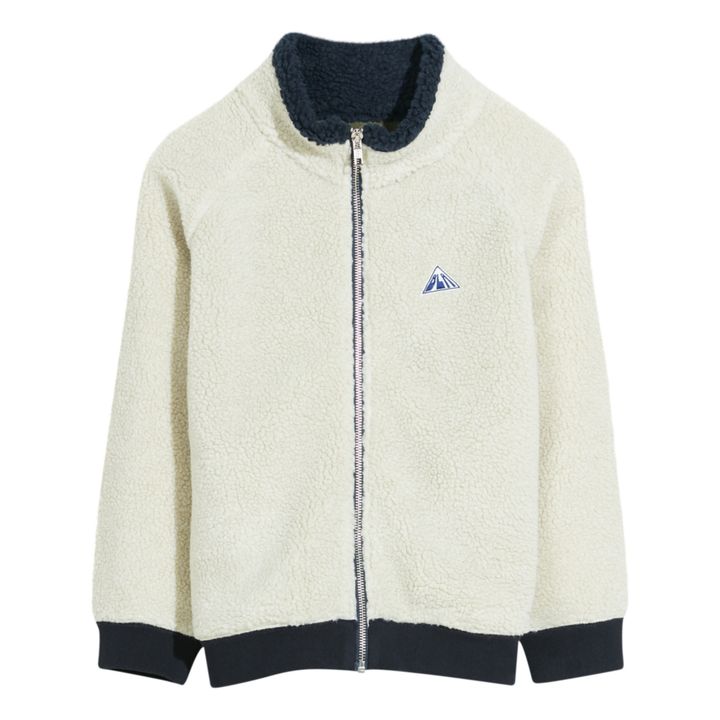 Sweat Polaire Zippé Almo Ecru- Image produit n°0