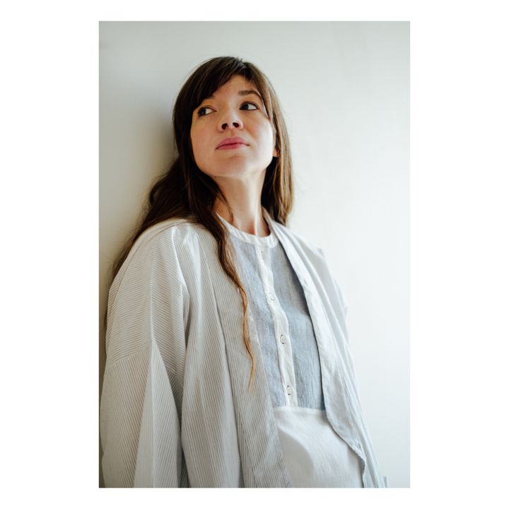Kimono Jack Rayures Bleu- Image produit n°1
