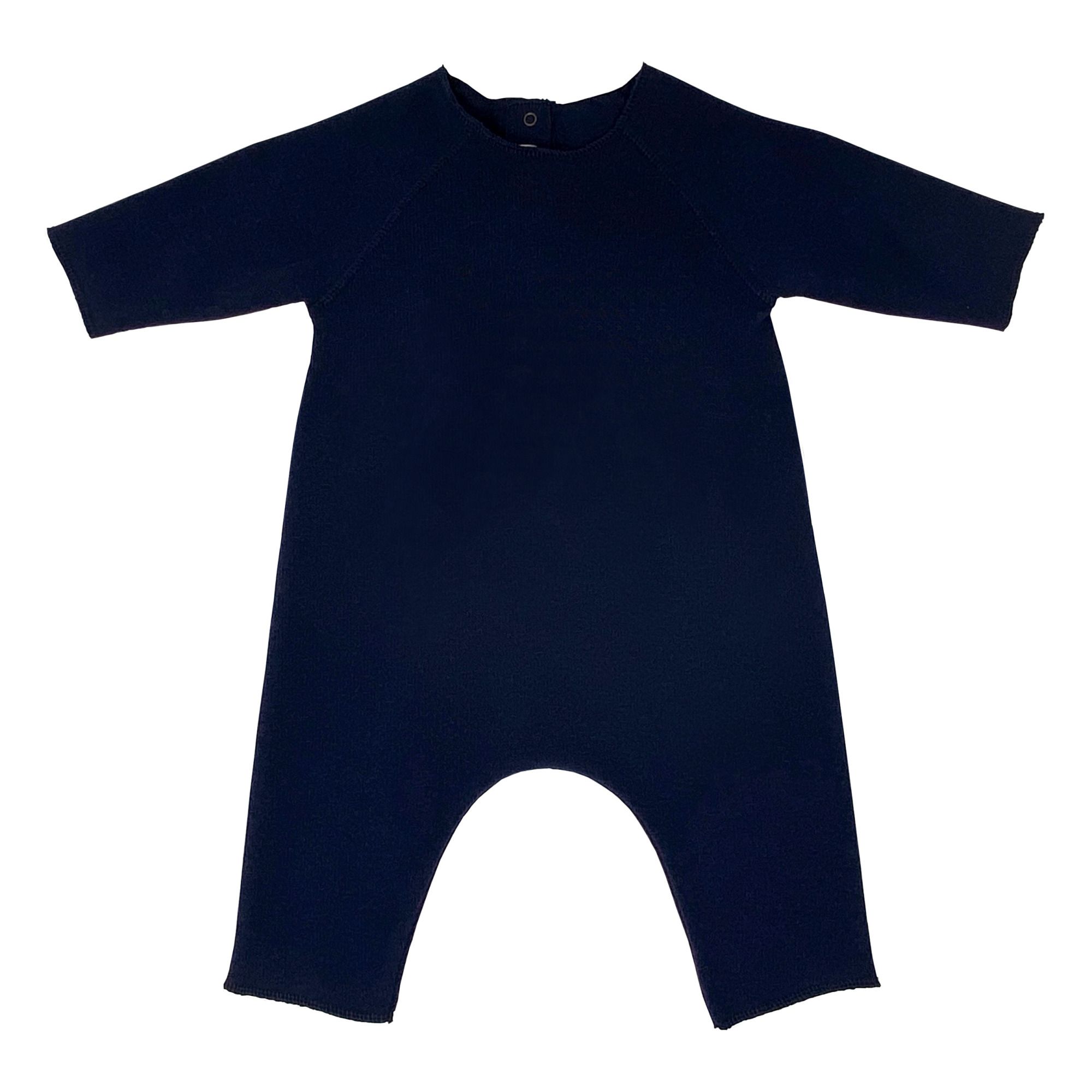 Knit Jumpsuit Navy blue- Product image n°0
