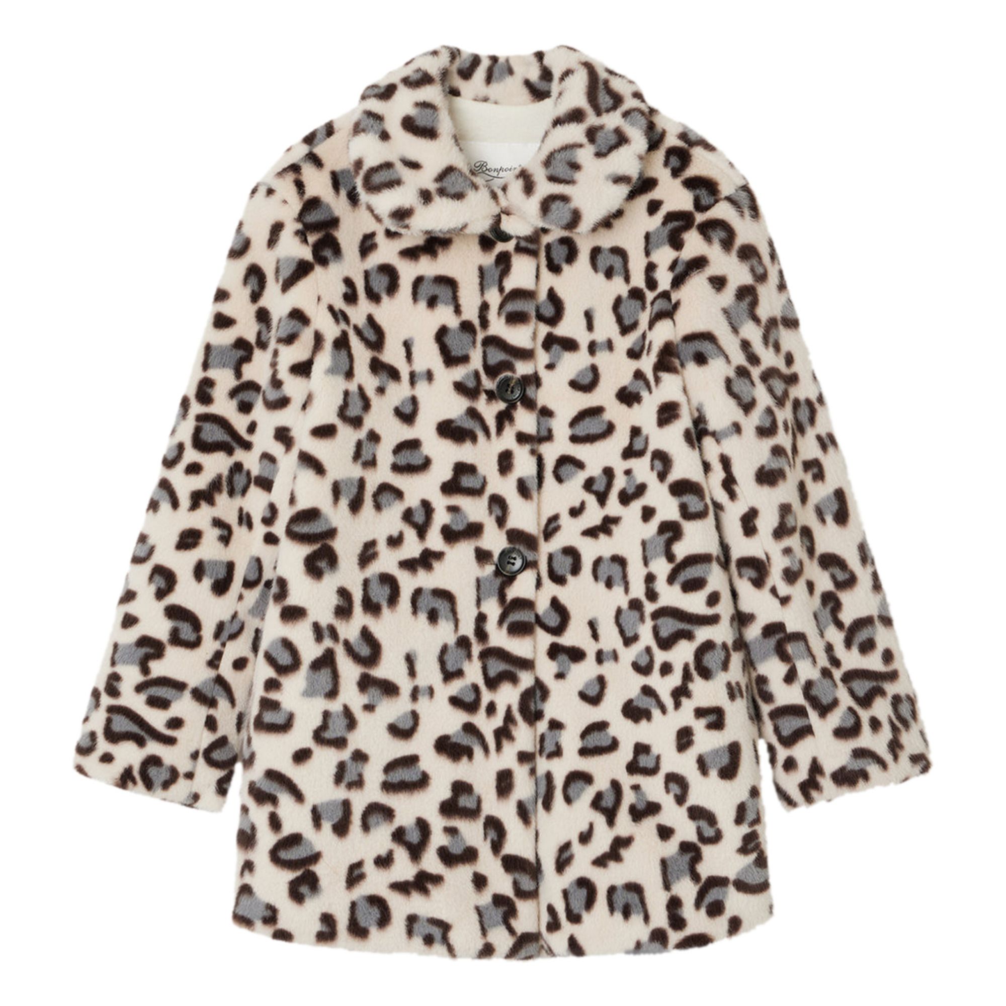 Manteau Façon Fourrure Léopard Doogie | Beige- Image produit n°0