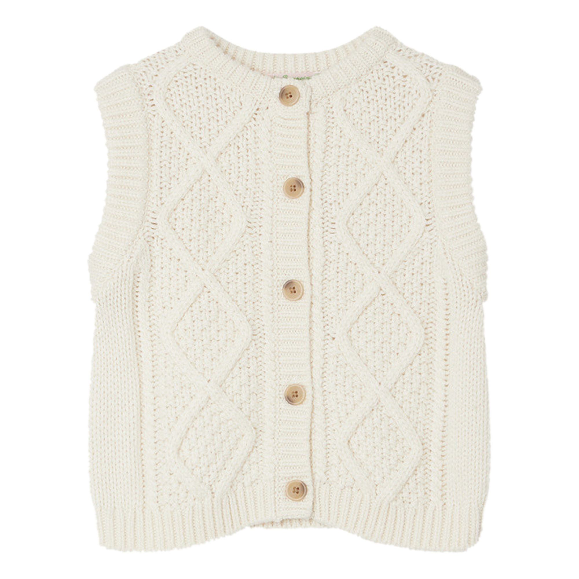 Bobolene Cotton and Wool Vest | Crudo- Imagen del producto n°0