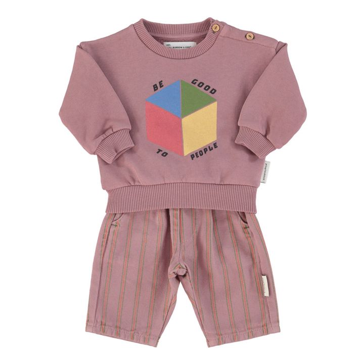 Striped Trousers | Pink- Product image n°3