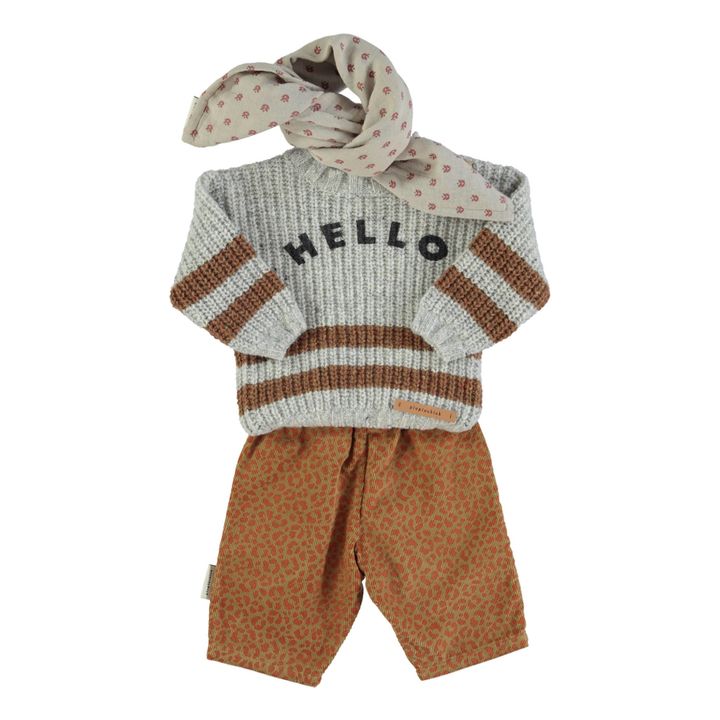 Leopard Print Trousers | Light brown- Product image n°8