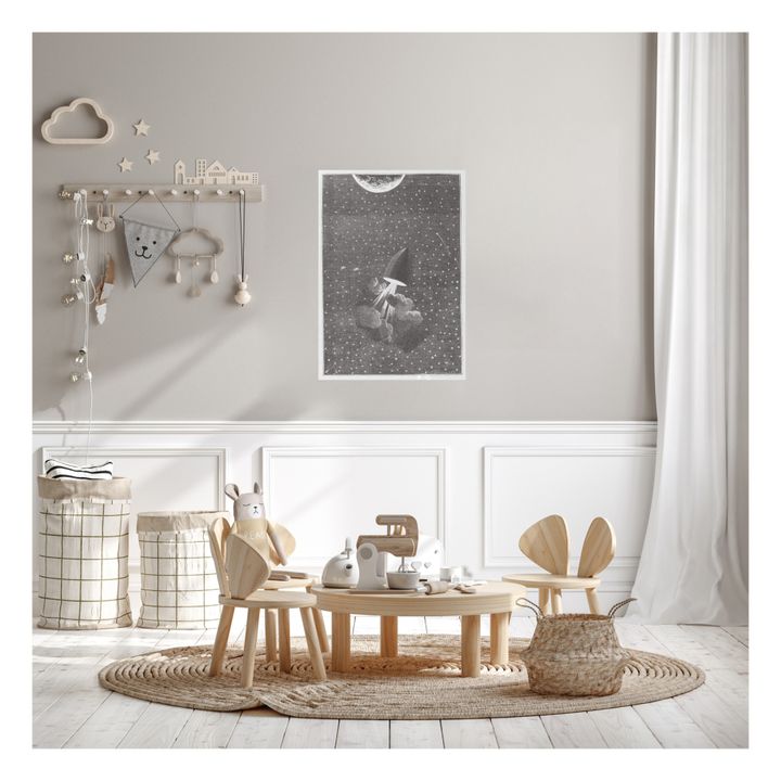 Jules Verne 1, Journey to the Moon - Adhesive Removable Poster -- Product image n°1