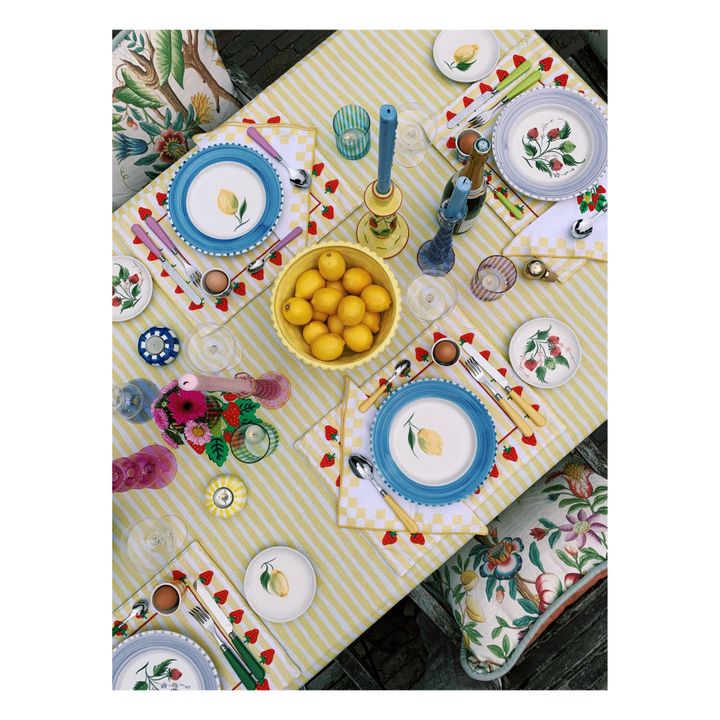 Bougeoir Harbor en verre | Bleu- Image produit n°3