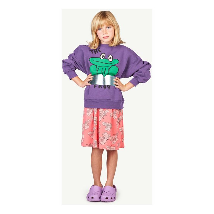 Sweat Big Bear Grenouille | Violet- Image produit n°1