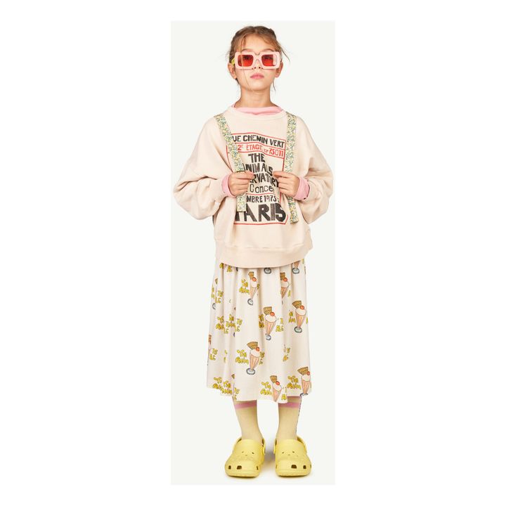 Petit Cartable Fleurs | Jaune- Image produit n°1