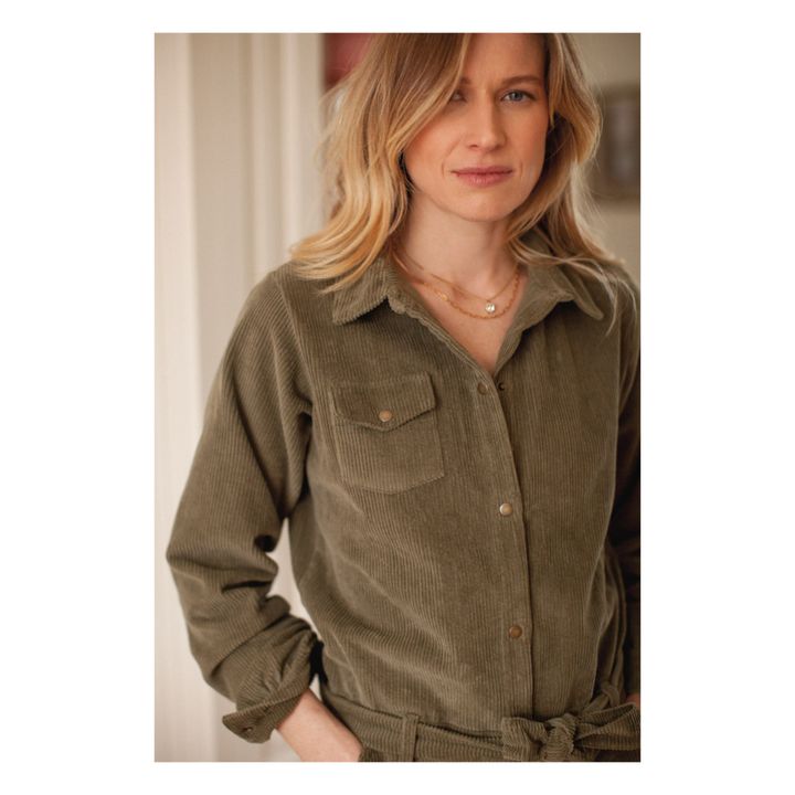 Neroli Corduroy Jumpsuit - Women’s Collection | Verde- Imagen del producto n°3