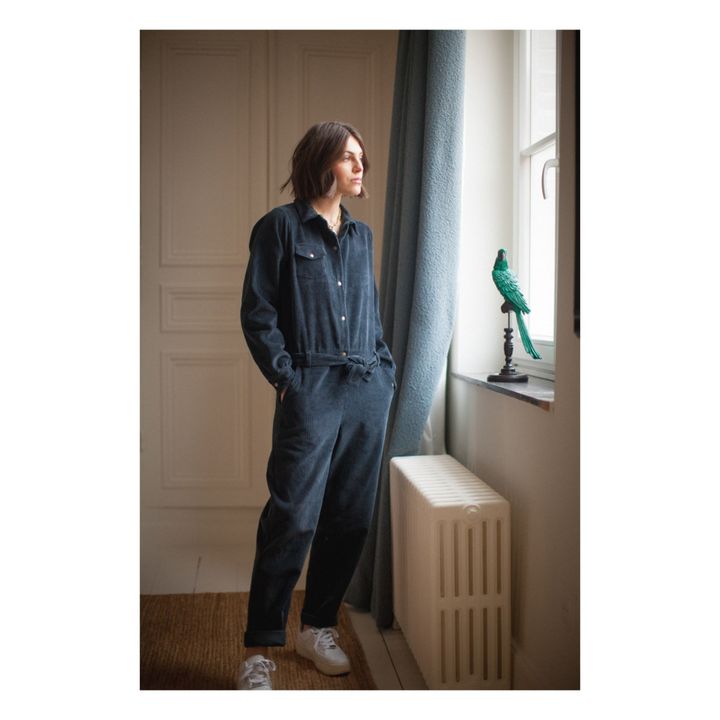 Neroli Corduroy Jumpsuit - Women’s Collection | Azul Marino- Imagen del producto n°2
