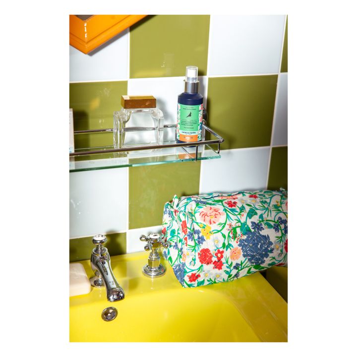 Trousse de toilette Kerzon flowers | Bleu- Image produit n°1
