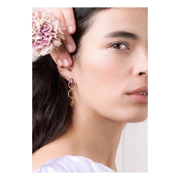 Zazie Maxi Earrings | Viola- Immagine del prodotto n°3