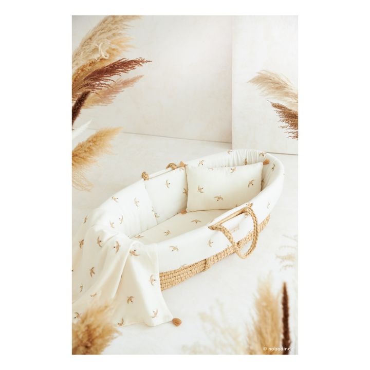 Ropa de cama mullida para capazo de algodón orgánico | Nude- Imagen del producto n°1