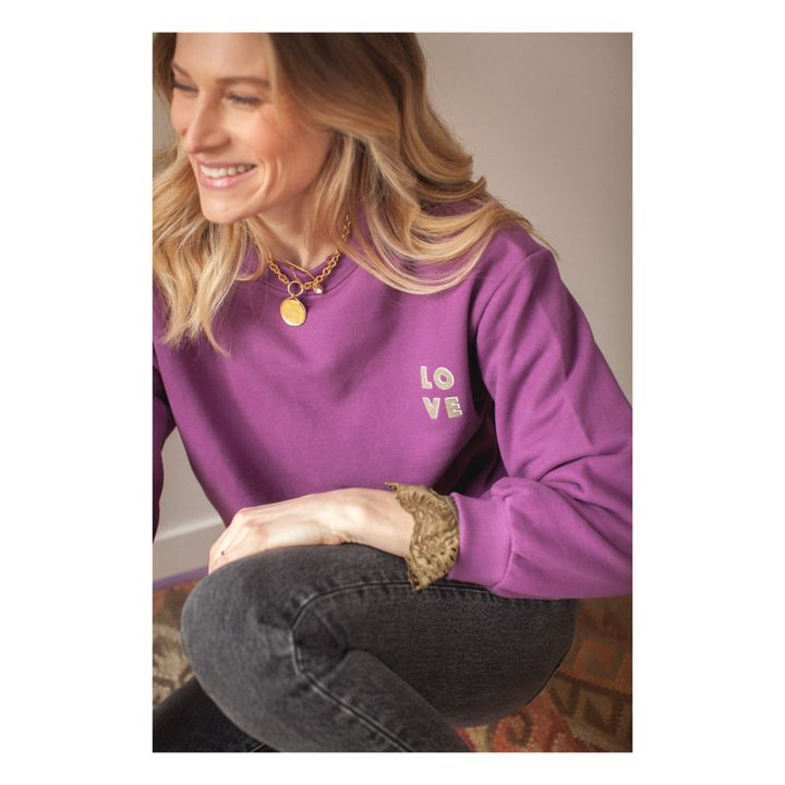 Marine Sweatshirt - Women’s Collection - Violett- Produktbild Nr. 1