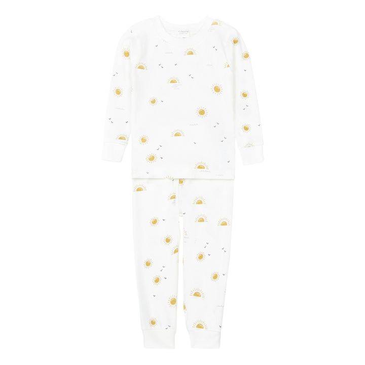 Pyjama Deux Pièces Soleil Blanc- Image produit n°0